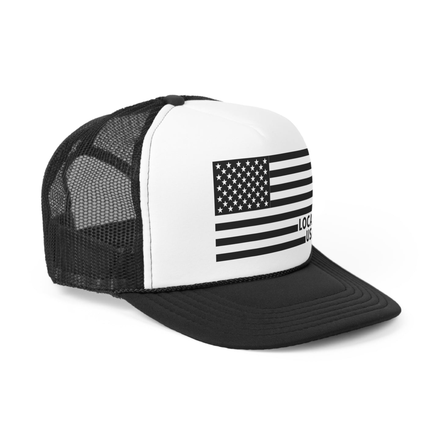 LOCALusa Black & White Flag Trucker