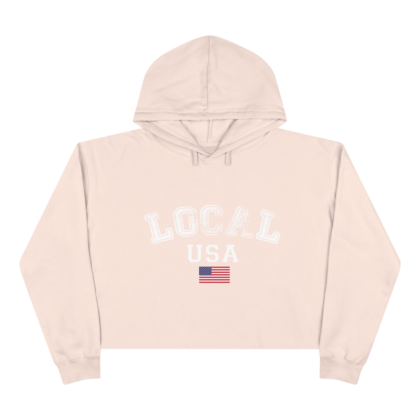 LOCALusa University Crop Hoodie