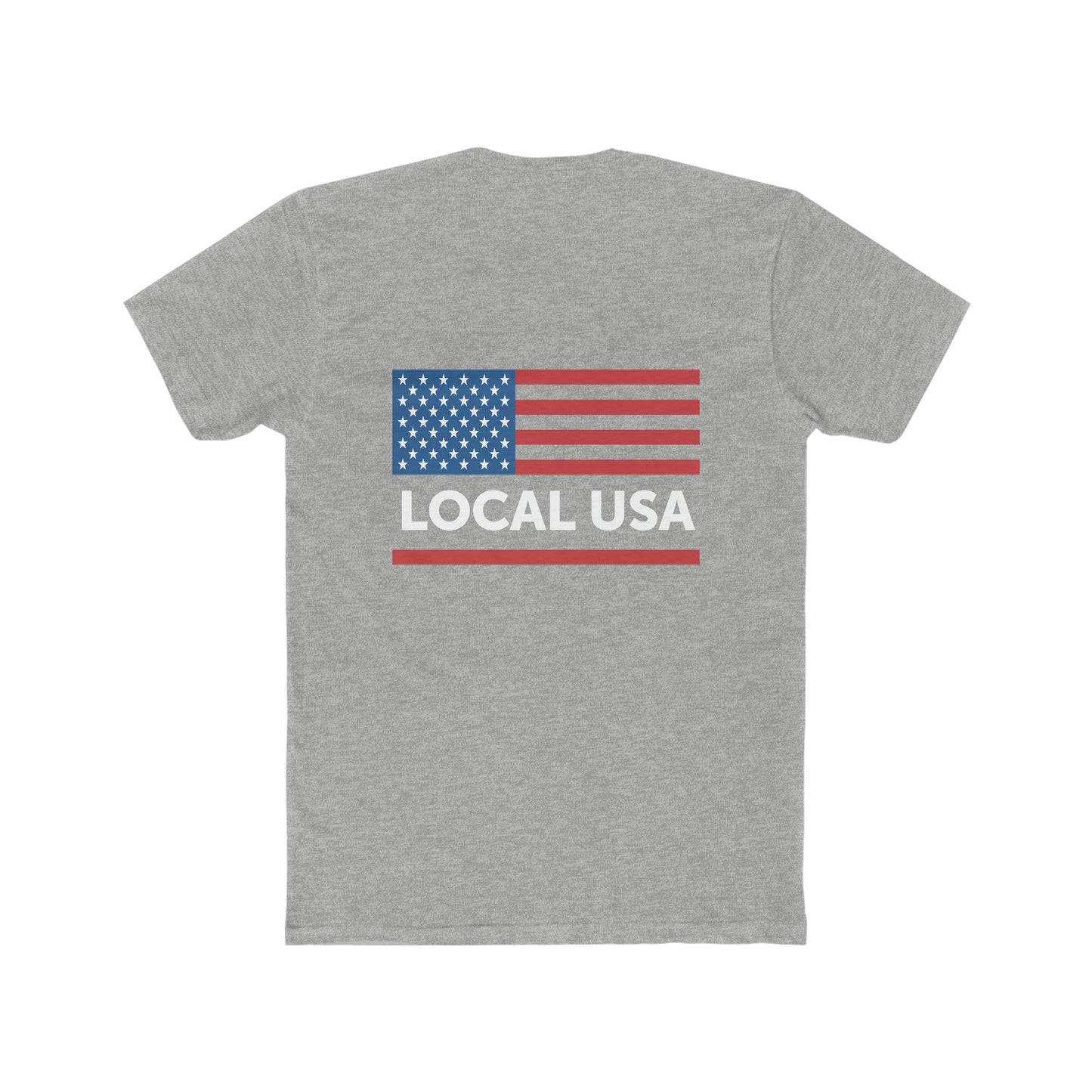 LOCALusa RWB Flag Men's Cotton Crew Tee