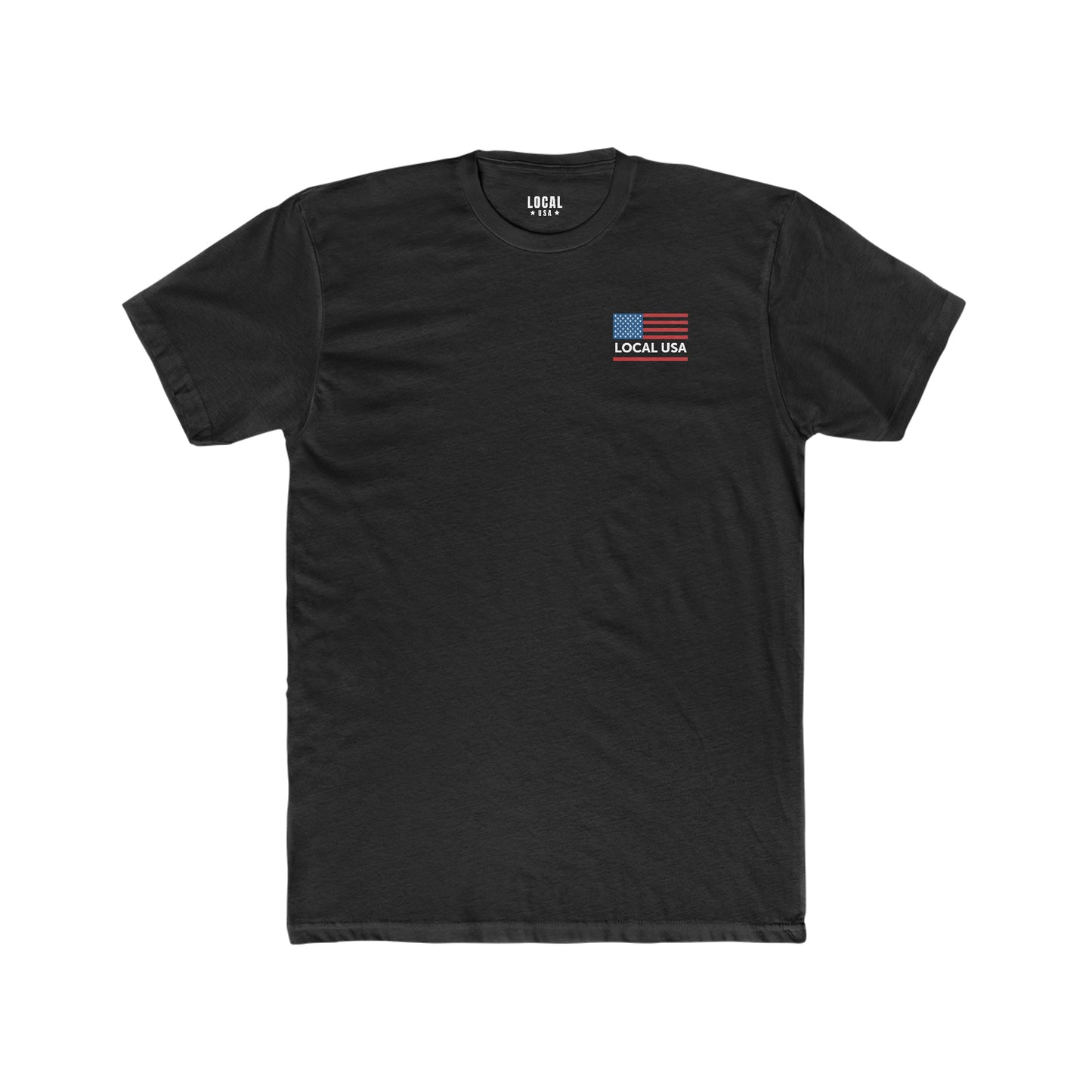 LOCALusa RWB Flag Men's Cotton Crew Tee