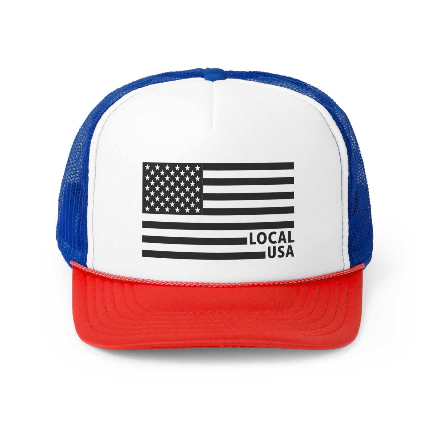 LOCALusa Black & White Flag Trucker