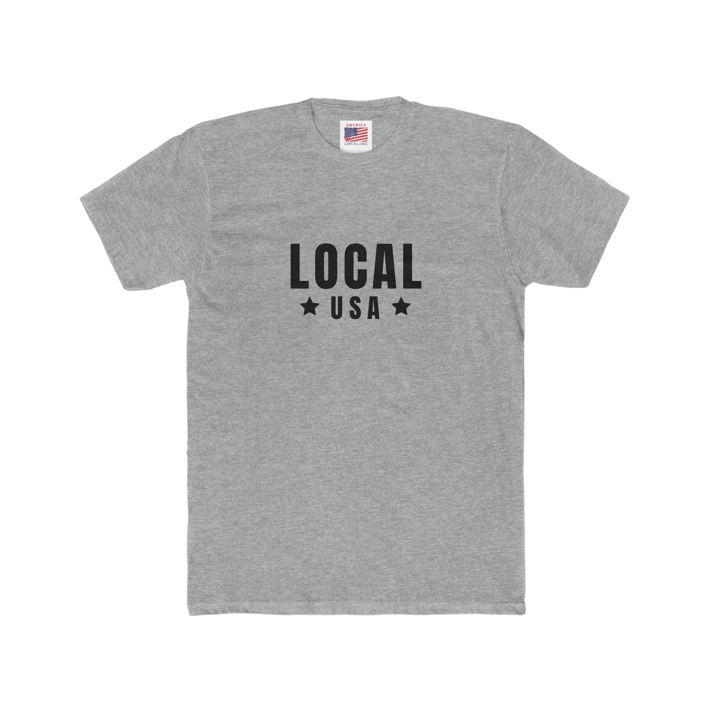 LOCALusa Stars Men's Cotton Crew Tee