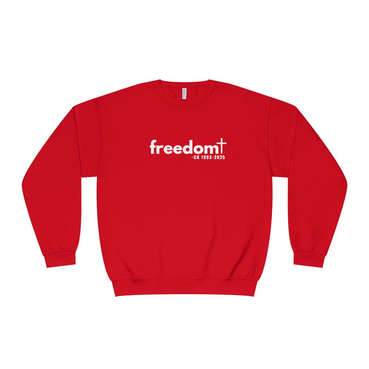 Chgarlie Kirk Freedom Crewneck Sweatshirt