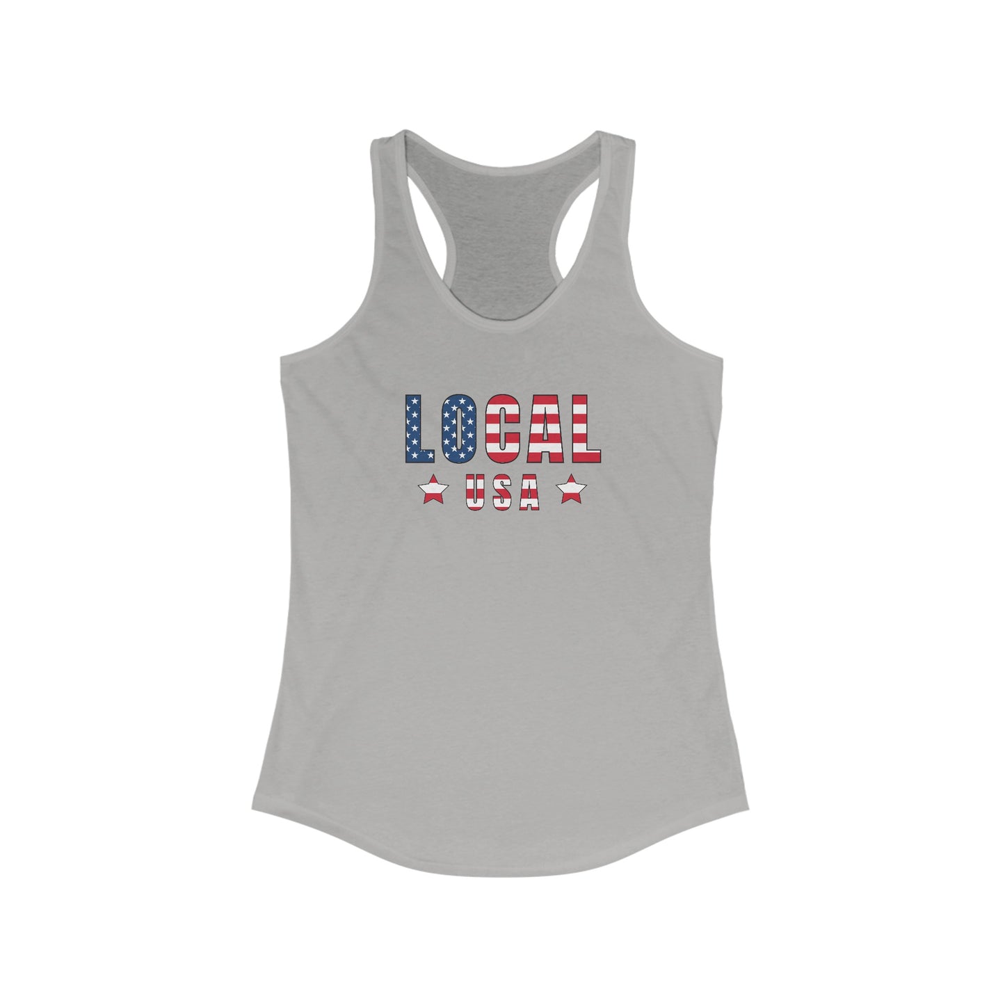 LOCALusa Flag Star Racerback Tank