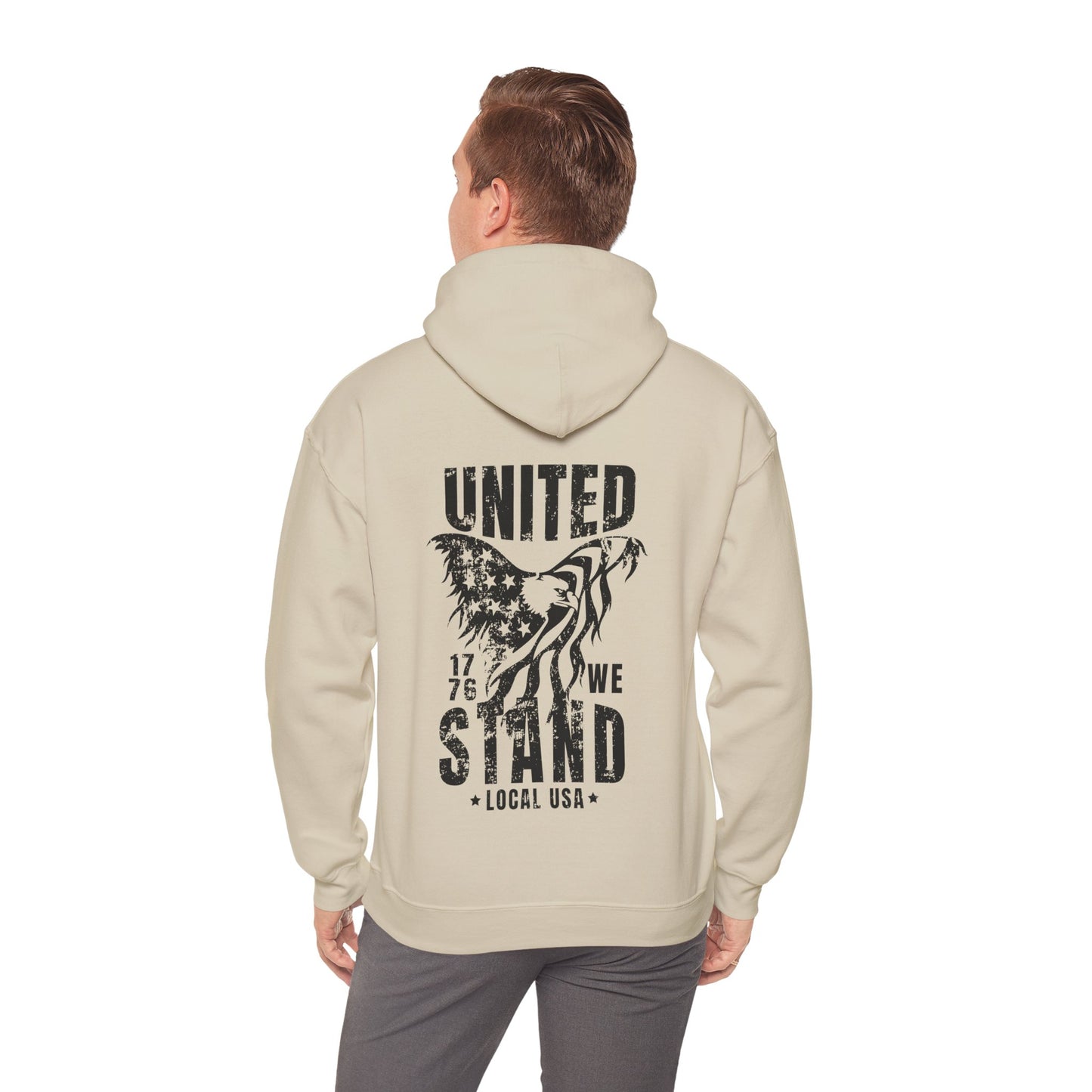 United We Stand (black font) Hooded Sweatshirt