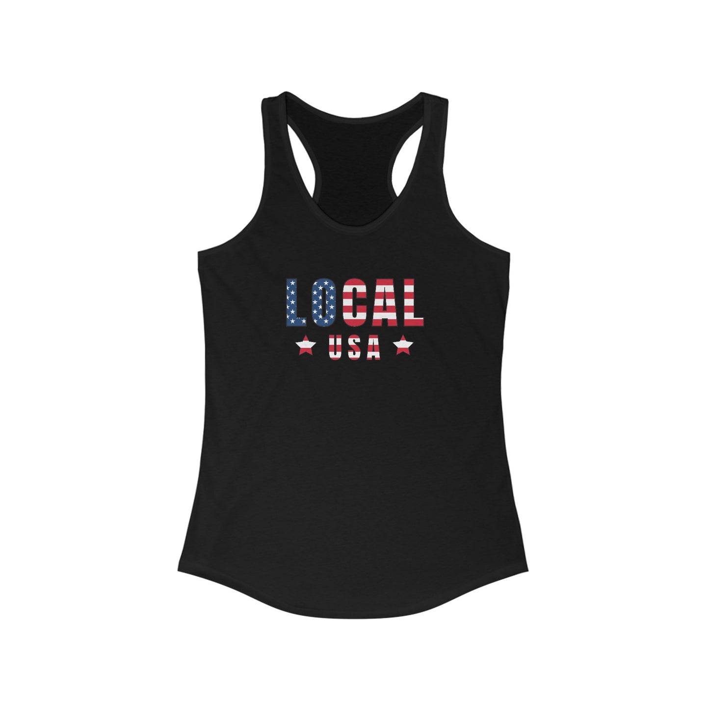 LOCALusa Flag Star Racerback Tank