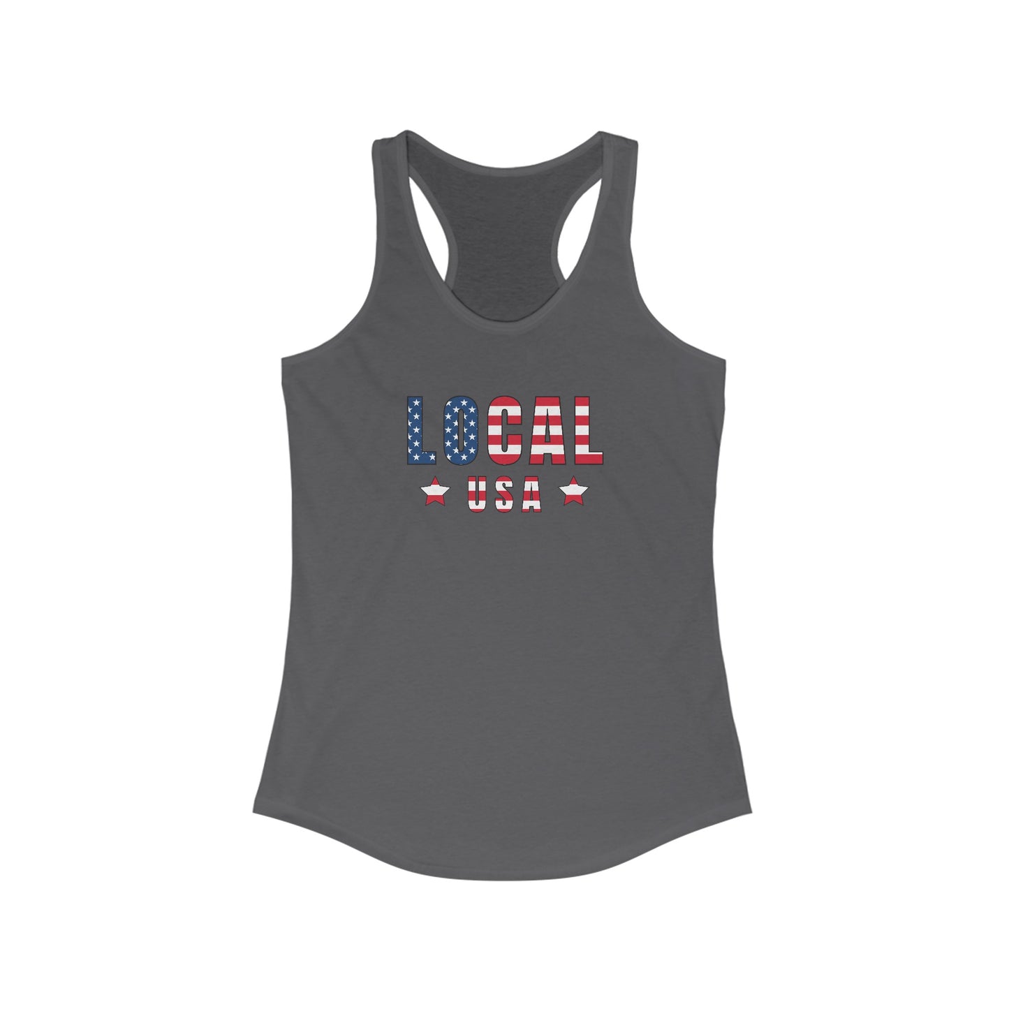 LOCALusa Flag Star Racerback Tank