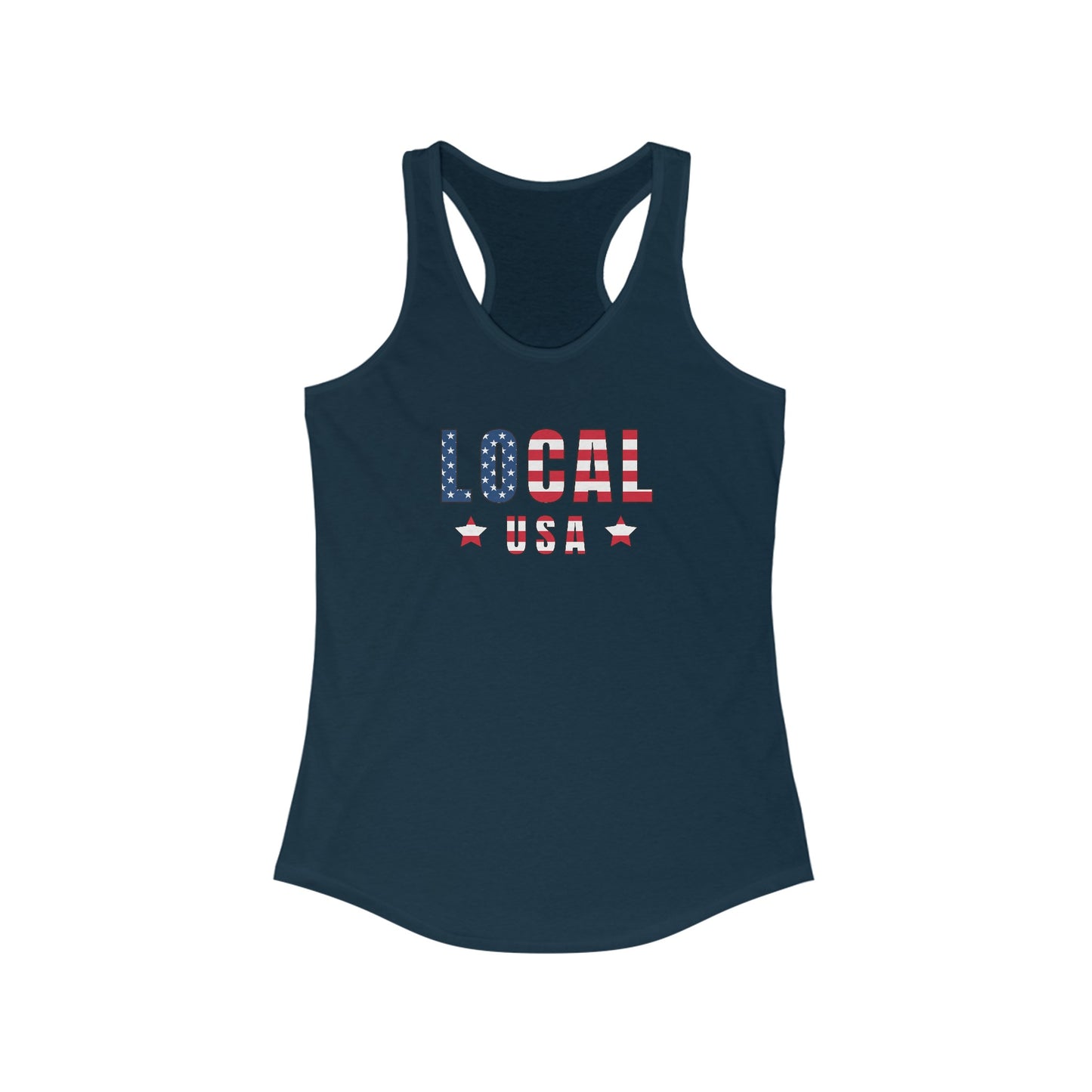 LOCALusa Flag Star Racerback Tank