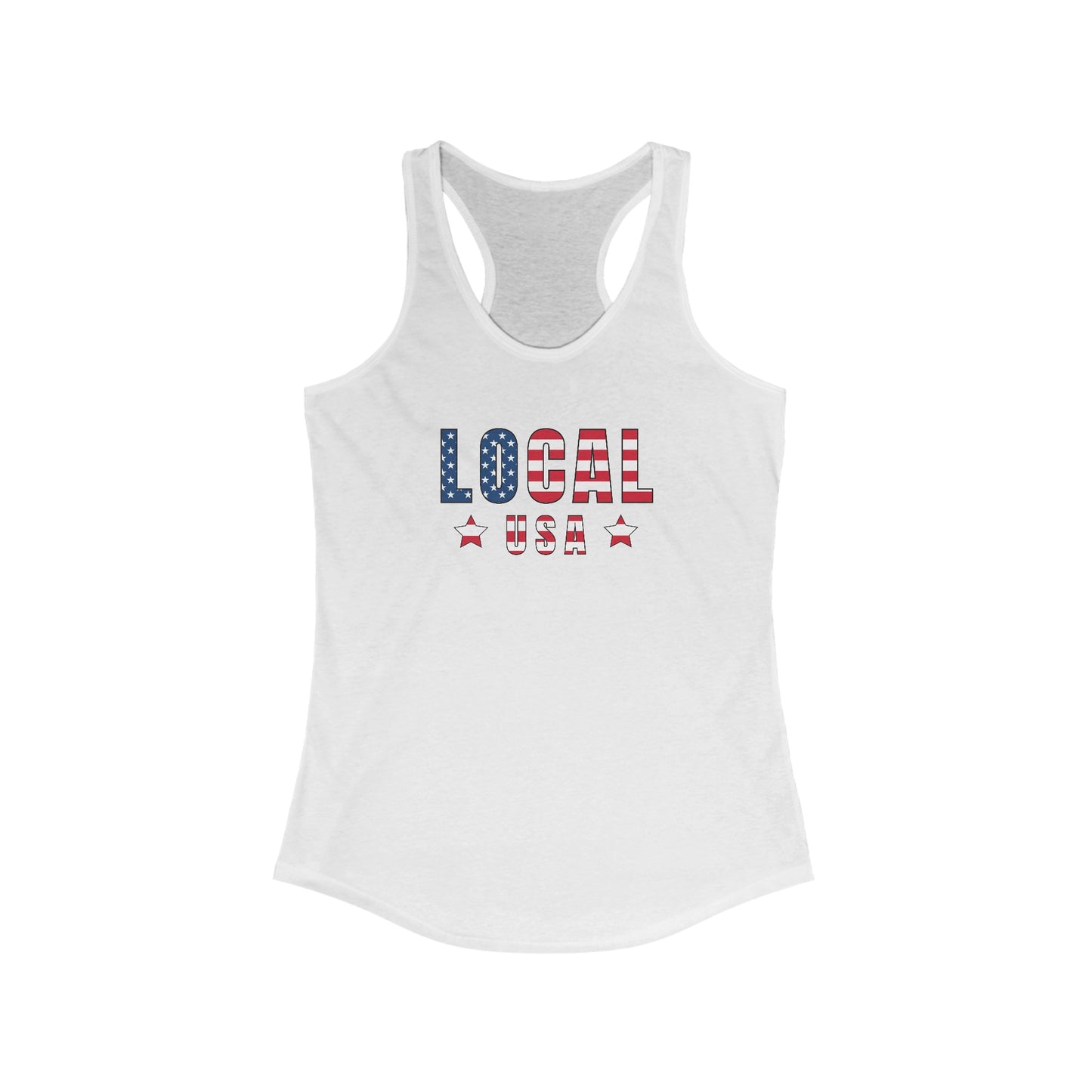 LOCALusa Flag Star Racerback Tank