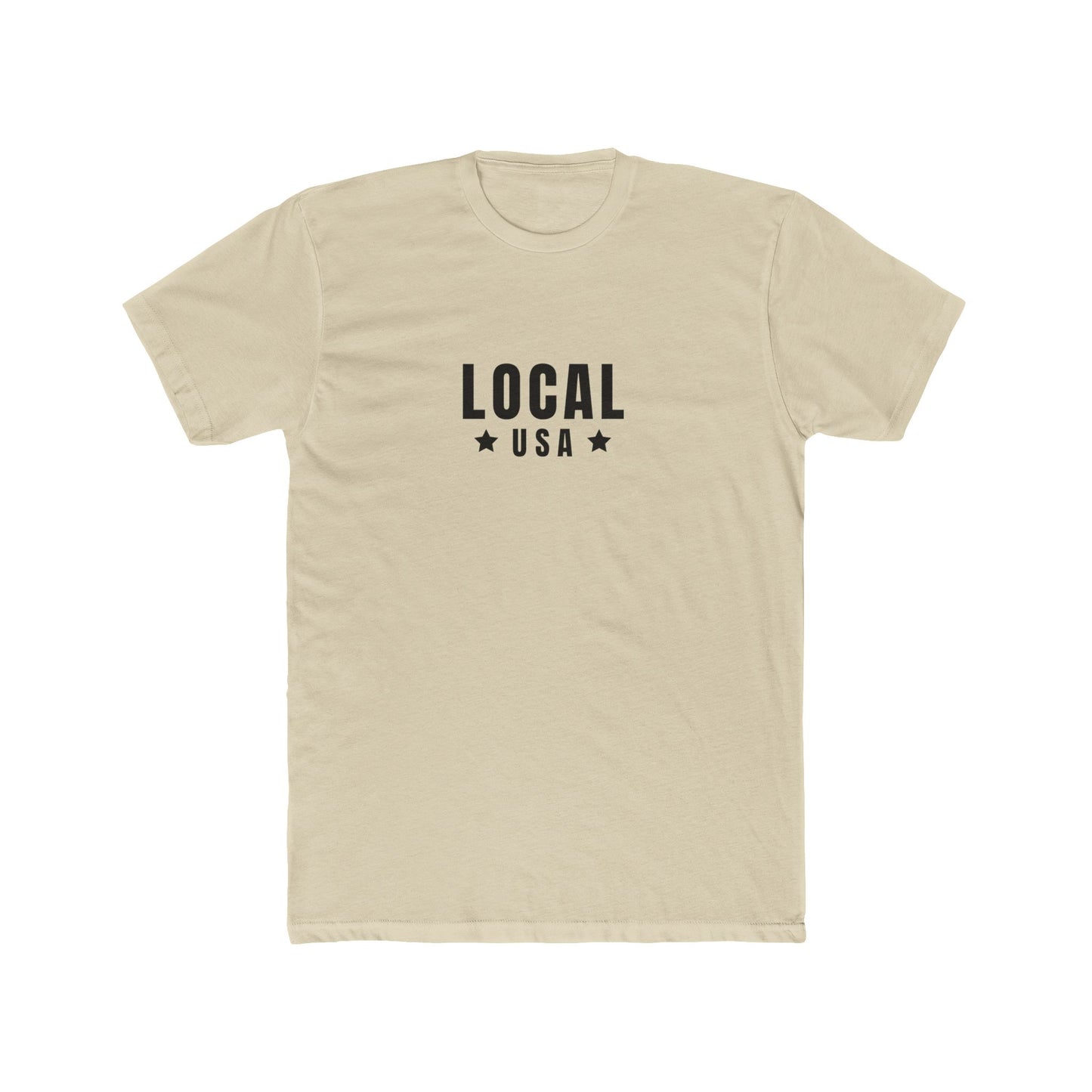 LOCALusa Star (back) Unisex Cotton Crew Tee