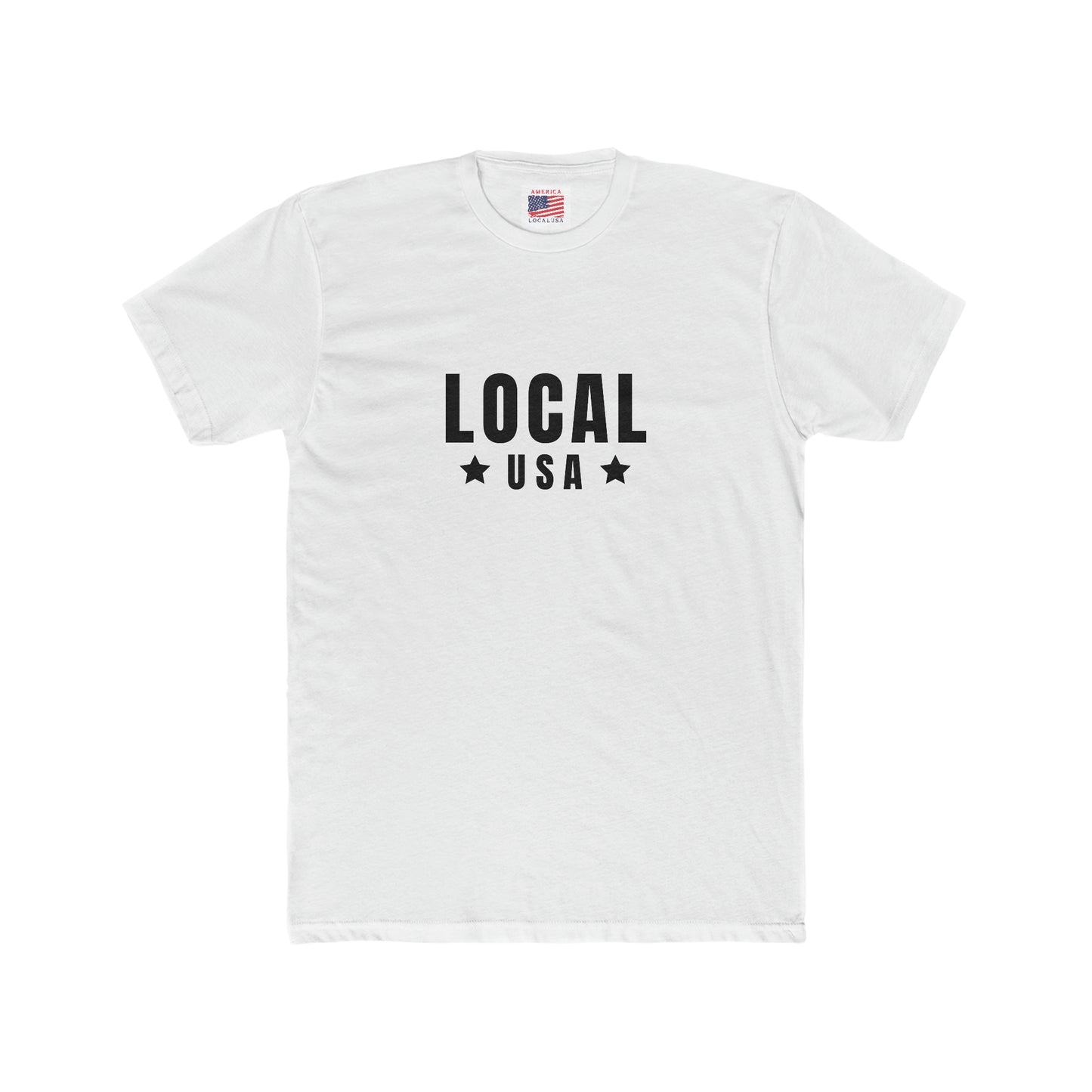 LOCALusa Stars Men's Cotton Crew Tee