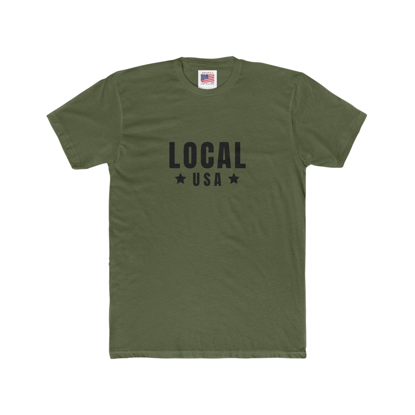 LOCALusa Stars Men's Cotton Crew Tee