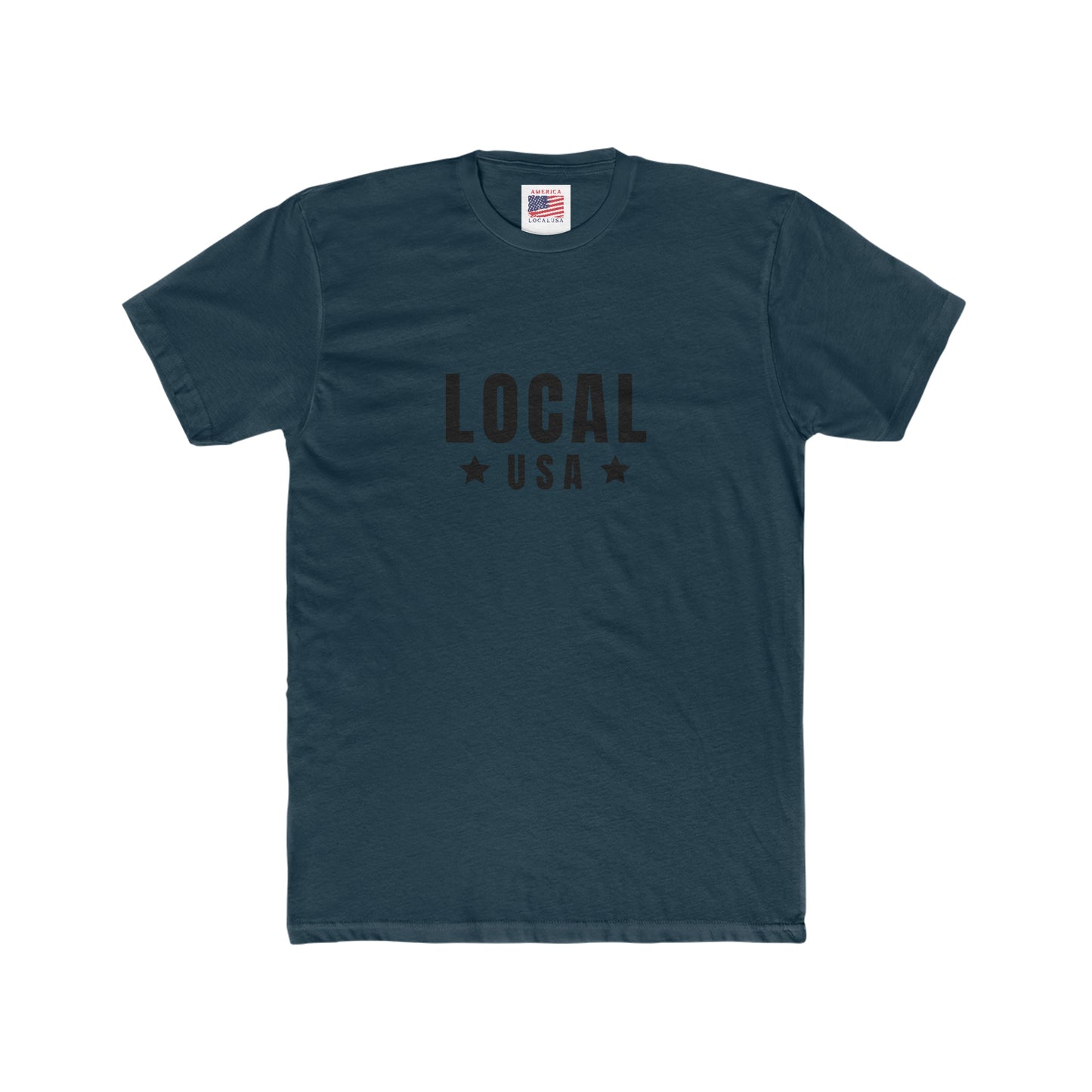 LOCALusa Stars Men's Cotton Crew Tee