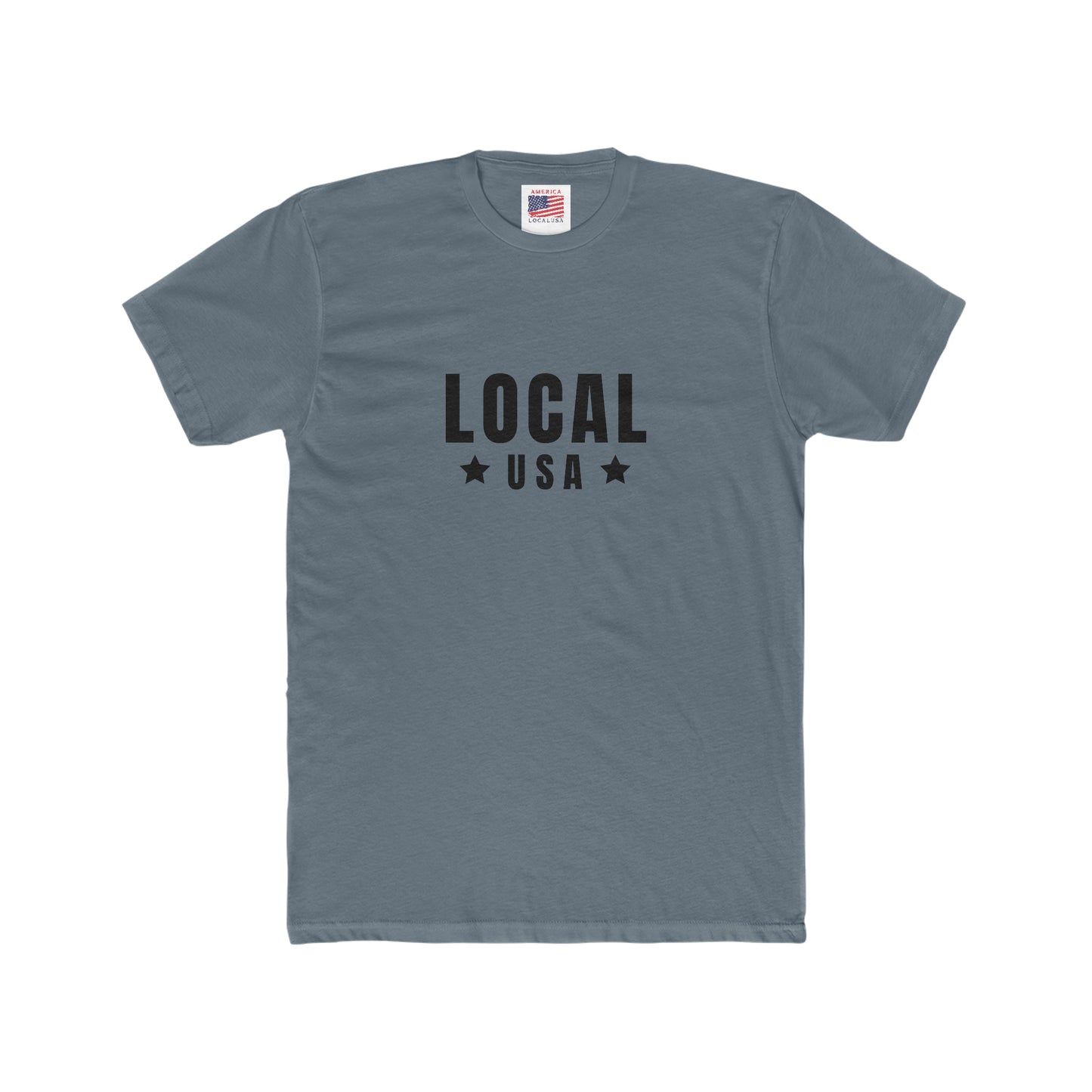 LOCALusa Stars Men's Cotton Crew Tee