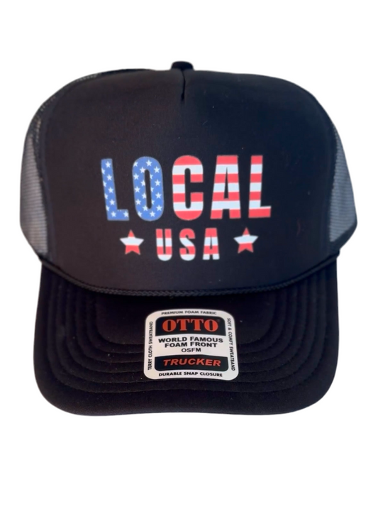 LOCALusa American Flag Star Trucker