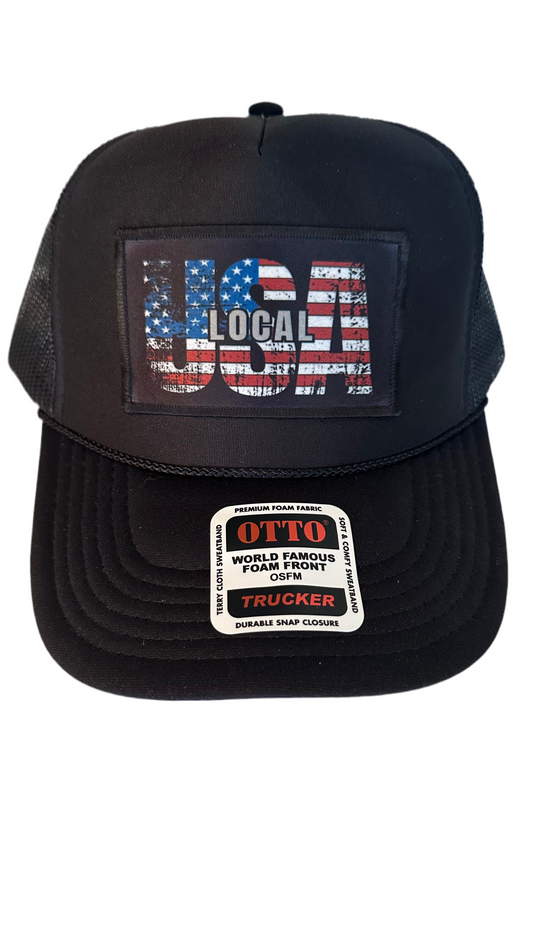 LOCALusa Flag Patch Trucker
