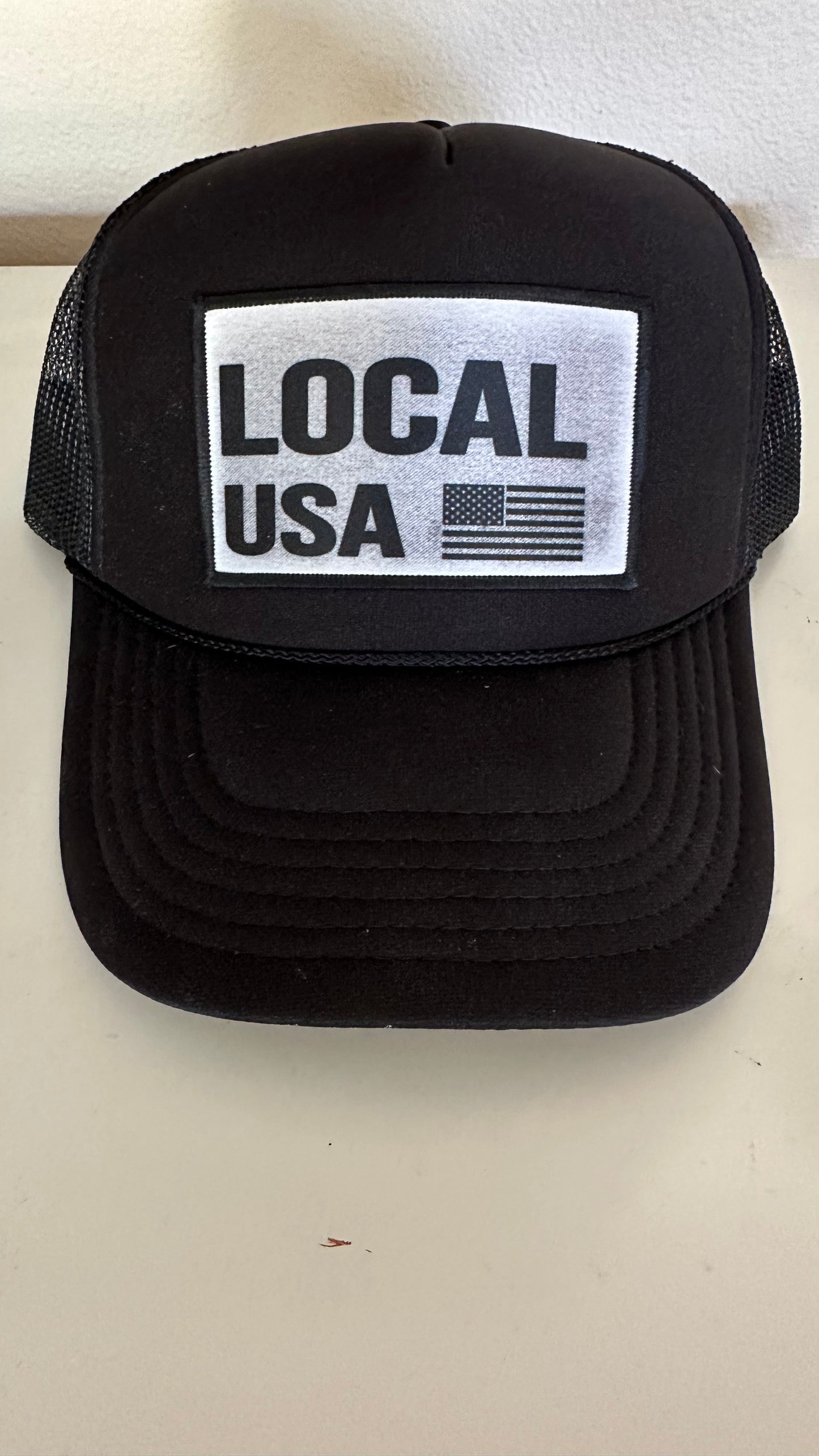 LOCALusa White Patch Trucker