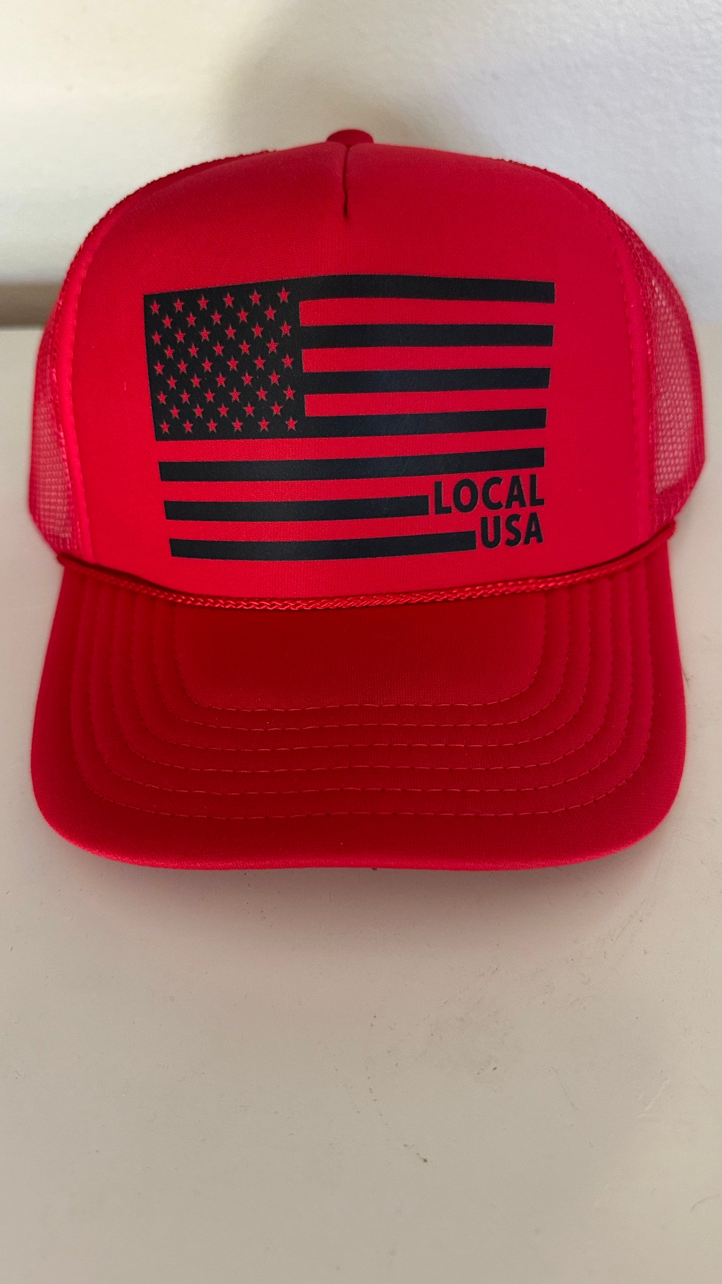 LOCALusa Black & White Flag Trucker